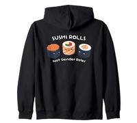 Rodillos de sushi en lugar de rodillos sexuales contra estereotipos. Sudadera con Capucha