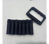 Rodillos de terreno en miniatura para hacer bases de diorama (negro) | 8 patrones de terreno, precisión impresa en 3D, ideal para bases de juegos de guerra, dioramas y paisajes en miniatura