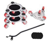 Rodillos De Transporte para Muebles | Panel De Acero Al Carbono Resistente con Ruedas | Movedor De Muebles Y Refrigerador con Carrito | para Hogar, Armario, Refrigerador, Piano, Electrodomésticos,