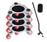 Rodillos De Transporte para Muebles,Plano Triangular de Acero al Carbono Resistente,Movedor De Muebles Y Refrigerador con Carrito | para Hogar Armario Sofá Piano Electrodomésticos