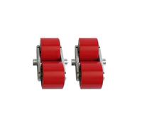Rodillos for transpaletas Conjunto de rodillos for transpaletas Rodamiento de bolas incorporado Diámetro de 20 mm, diámetro 80 mm, ancho 60 mm Ruedas de poliuretano PU de alta resistencia 80x60x20 mm