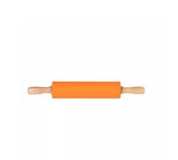 Rodillos Herramienta rodante antiadherente Rodillo de silicona amasar madera para Uso en la Cocina(Orange,30cm)