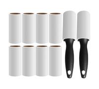 Rodillos pegajosos para el cabello para mascotas - Rolls of Hair Remover Reemplazo, Pinceles de pelusa para Roller de cabello para mascotas | Herramientas manuales con 2 manijas, 60 hojas cada una, re