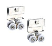 Rodillos Puertas Correderas Cabinas Ducha - Rueda Colgante Herramientas MetáLicos Correderas, Corredizas Cristal Ducha, Kit Polea Rodamiento, Hardware Aparatos Rodantes, 2 Piezas