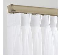 Rodillos silenciosos de aluminio para techo o pared, 1 capa, deslizamiento suave, 50/100/160/280/500 cm, para ducha, balcón, caravana (champán, 250 cm)