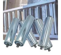 Rodillos transportadores de acero chapado en zinc de 1.5 pulgadas de diámetro, juego de 5 piezas de longitudes de 70 mm a 40 mm, ideales para transportadores de rodillos de gravedad en aplicaciones de