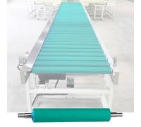 Rodillos transportadores de acero inoxidable con revestimiento de poliuretano, rodillos de repuesto para línea de montaje de madera, piezas de transporte (60 x 500 mm)