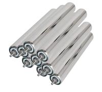 Rodillos transportadores de acero inoxidable de 2 pulgadas de diámetro, 8 a 28 pulgadas de longitud, rodillos no alimentados para líneas de flujo por gravedad (paquete de 9) y solución de transporte