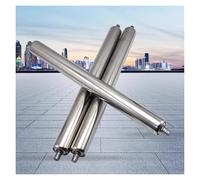 Rodillos transportadores de Acero Inoxidable de Alta Resistencia - Diámetro de 2" y 1,5", Longitud de 350 mm (Paquete de 3) - Rodillos industriales galvanizados para Uso Comercial