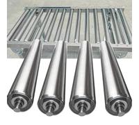 Rodillos Transportadores Modulares De Alta Resistencia, Ejes De Transmisión De Acero Inoxidable, Piezas De Repuesto De Rodillos De Cinta Transportadora(Dia 38mm/1.5in,L 200mm/7.8in)