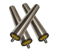 Rodillos transportadores - Paquete de 3 rodillos para carpintería y muelles de 2.4 y 1.5 pulgadas de diámetro, ideal para transportadores de 10 a 32 pulgadas de largo, solución de transporte