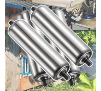 Rodillos transportadores resistentes de 1 a 2.4 pulgadas de diámetro, ruedas transportadoras de fábrica industrial para remolques de barcos y líneas de montaje, rendimiento de peso medio