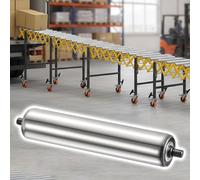 Rodillos transportadores Rodillo de acero inoxidable para centros de distribución, 5 cm de diámetro, Rodillos de gravedad personalizables para el manejo de carga(15 Pack,50cm (19.7in))