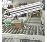 Rodillos transportadores Rodillos transportadores de 32 mm de diámetro para el manejo de carga, Rodillo telescópico potente, Acero inoxidable y soporte de carga fuerte(Pack of 2,35.4in/90cm)