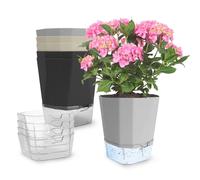 Rodison Macetas de riego automático de 15,2 cm para interiores, paquete de 6