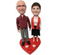 RODMAIE Cabezas Bobbleheads personalizadas, regalos de boda personalizados para parejas, regalo único del día de San Valentín (14)