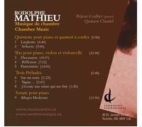 RODOLPHE MATHIEU Rodolphe Mathieu (CD) (Importación USA)