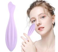 Rodón de cara Silicona portátil Facial flexible Rodillo facial Cuidado de la piel para mujeres Massaje de la cara y ojos suaves Himitados Gua Sha Herramientas faciales Regalo (Púrpura), Roller de la