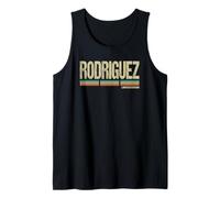 Rodriguez Nombre Apellido Retro Vintage Cumpleaños Camiseta sin Mangas