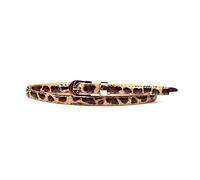 Rodsah Cinturón de cuero fino con estampado de leopardo para mujer, cintura de moda para looks decorativos elegantes,Estampado de leopardo,100x1.2cm