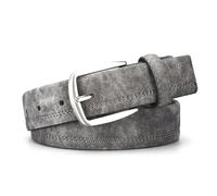 Rodsah Cinturones para hombre, cinturones con hebilla, cinturones de piel texturizada, cinturones decorativos, accesorios de ropa, gris, 115 cm