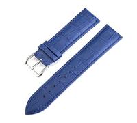 Rodsah Correa de reloj de cuero de colores (12, 13, 14, 15, 16, 17, 18, 19, 20, 22 y 24 mm) para hombre y mujer,Azul claro,19mm