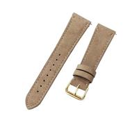 Rodsah Correa de reloj de cuero de gamuza suave de 20 mm y 22 mm Pulsera de reloj de cuero vintage de liberación rápida,20mm