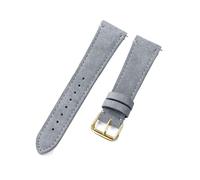 Rodsah Correa de reloj de cuero de gamuza suave de 20 mm y 22 mm Pulsera de reloj de cuero vintage de liberación rápida,22mm
