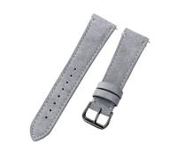 Rodsah Correa de reloj de cuero de gamuza suave de 20 mm y 22 mm Pulsera de reloj de cuero vintage de liberación rápida,20mm
