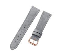 Rodsah Correa de reloj de cuero de gamuza suave de 20 mm y 22 mm Pulsera de reloj de cuero vintage de liberación rápida,20mm