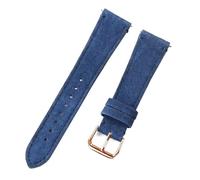 Rodsah Correa de reloj de cuero de gamuza suave de 20 mm y 22 mm Pulsera de reloj de cuero vintage de liberación rápida,20mm