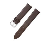 Rodsah Correa de reloj de cuero fina de 8 mm a 22 mm Correa de reloj con hebilla de pasador para relojes y pulseras de hombre y mujer,Café,22mm