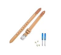 Rodsah Pulsera de reloj de cuero genuino de 8 mm para mujer, correa pequeña con herramienta de instalación de tornillos,8mm