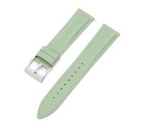 Rodsah Pulsera deportiva de cuero de colores de 20 mm con cierre rápido Accesorios para hombre y mujer,Verde claro,20mm