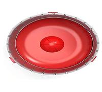 Rody3 Rueda de Ejercicio silenciosa para pequeños roedores como hámsters, jerbes, Conejos, para Todas Las jaulas, Color Rojo Granada