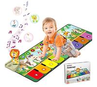 Rodzon Alfombra Musical Piano Bebe con 10 Animales,Juguetes niños 1 2 3 Años,Regalo Bebe,Alfombra de Juegos Bebe 9 Melodias 19 Canciones,Regalos Cumpleaños Navidad para Niños Niñas 1 2 3 Años