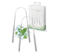 Roe Tenpo Raspador de lengua, 2 en forma de U, limpiador de lengua de acero inoxidable, higiene bucal óptima, aliento fresco y raspadores de lengua para boca saludable para adultos y niños