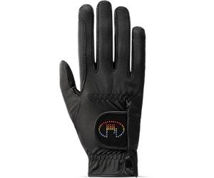 Roeckl Guante MARNE, Black/Rainbow - 7 Roeckl