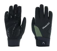 Roeckl Guantes de dedos completos Reichenthal 2 negro/verde L
