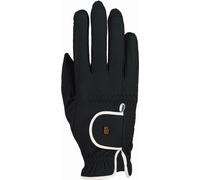 Roeckl Guantes de Equitación "Lona", Negro/Blanco - 6,5 Roeckl