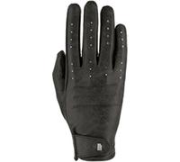 Roeckl Guantes de Equitación ''Malaga'', Negro/Stonewashed - 8,5 Roeckl