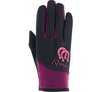 Roeckl Guantes Infantiles "Keysoe", Black/Purple - 6 Roeckl