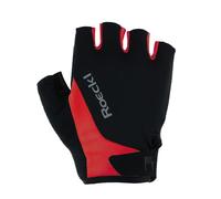 Roeckl Sports Basel 2 Performance - Guantes de Ciclismo Unisex, Color Negro y Rojo 7,5