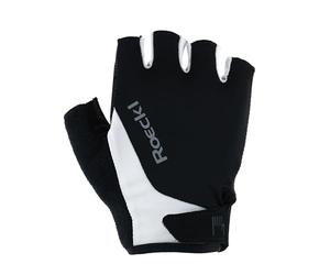 Roeckl Sports Basile2 Performance - Guantes de Ciclismo Unisex, Color Negro y Blanco