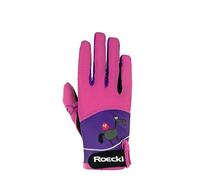 Roeckl Sports Kansas - Guante de equitación para niños, Color Rosa 3