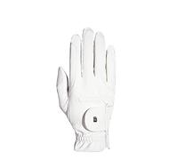 Roeckl Sports ROECK-Grip Junior - Guantes de equitación para niños, Color Blanco, Talla 4