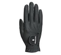 Roeckl Sports ROECK-Grip Pro - Guante de equitación Unisex, Color Negro 7,5
