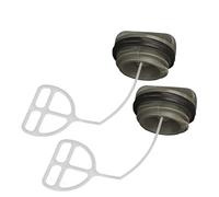 ROEDE Tapa de Combustible Compatible con Husqvarna 340, 345, 346, 350, 353, 362, 365, 371, 372, 372XP, Tapa de Aceite y Combustible, Piezas de Herramientas de jardín for Motosierra (Color : 2 PC)