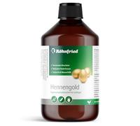 Röhnfried Hennengold 500 ml | Reduce los Huevos Partidos y Come Plumas | apoya el Crecimiento de Plumas y el Vestido de Plumas | para Pollos y Otras Aves de Corral