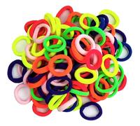 Roellgs 200 bandas para el pelo de bebé, 8 colores para niñas, color caramelo, bandas para el pelo para mujeres, suaves y elásticas sin costuras para bebés, niñas y niños pequeños (color mezclado)